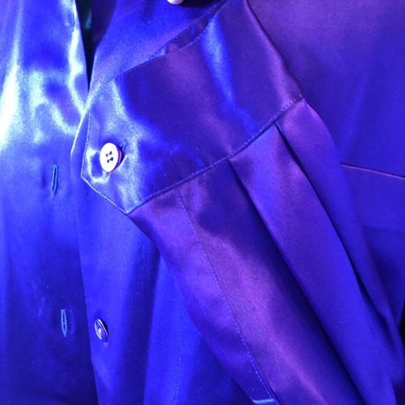 Talbots %100 Silk Button Up Top - Picture 4 of 5